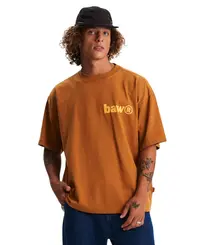 Camiseta Baw Oversized Outward Mount Caramelo