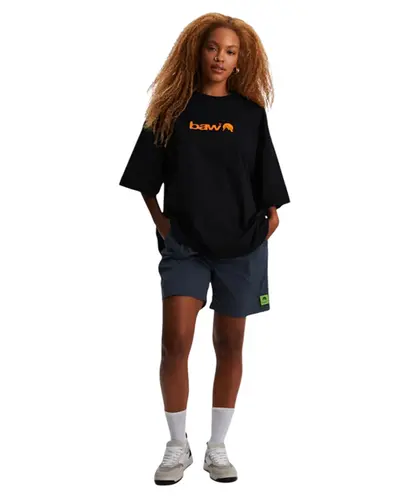 Camiseta Baw Oversized Outdoor Wellness Preto