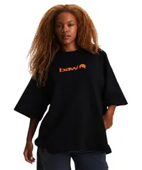 Camiseta Baw Oversized Outdoor Wellness Preto