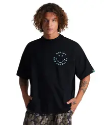Camiseta Baw Oversized Iron Baw x Smiley Preto