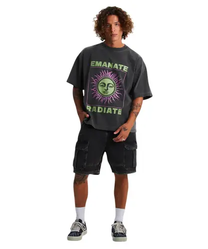 Camiseta Baw Oversized Emanate Preto