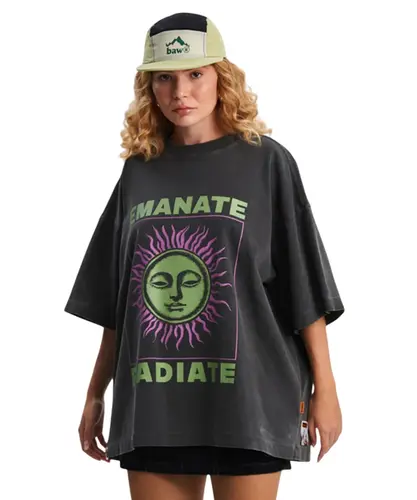 Camiseta Baw Oversized Emanate Preto
