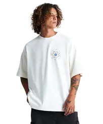 Camiseta Baw Oversized Flower Baw X Smiley Off White