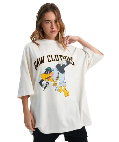 Camiseta Baw Oversized Buz Baw x WW Off White