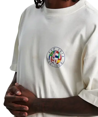Camiseta Baw Oversized Global Heritage Off White