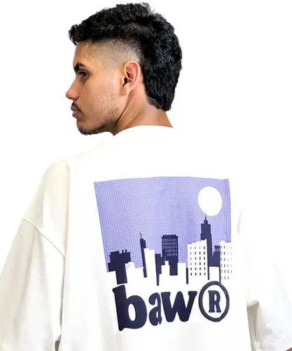 Camiseta Baw Oversized Inward City Off White