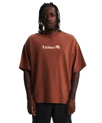 Camiseta Baw Oversized Outdoor Wellness Chocolate