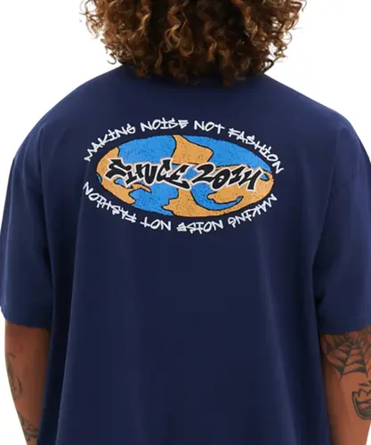 Camiseta Baw Oversized Baw Planet Marinho
