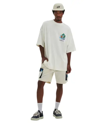 Camiseta Baw Oversized Garden Flower Off White