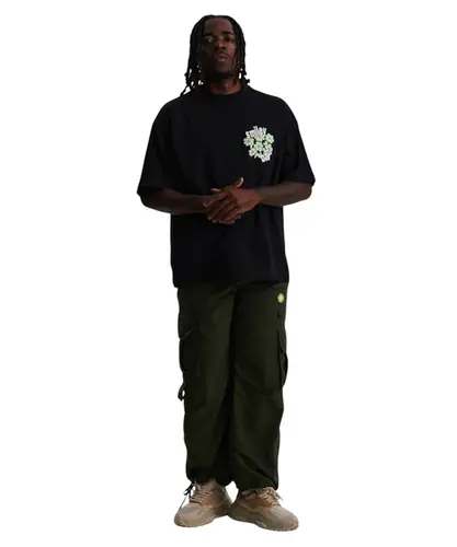Camiseta Baw Oversized Blooming Baw x Smiley Preto