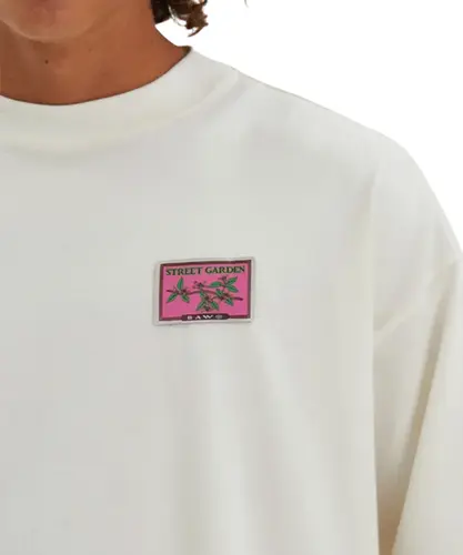Camiseta Baw Oversized Street Garden Off White