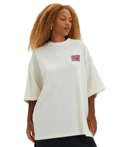 Camiseta Baw Oversized Street Garden Off White