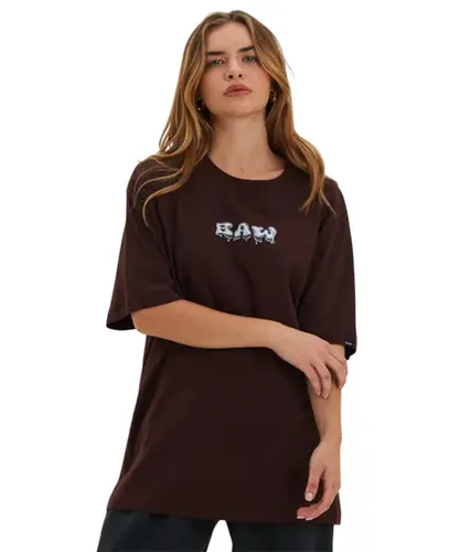 Camiseta Baw Regular Baw 3D Marrom