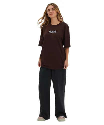 Camiseta Baw Regular Baw 3D Marrom