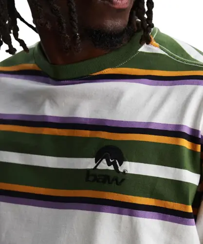 Camiseta Baw Oversized Striped Outdoor Off White