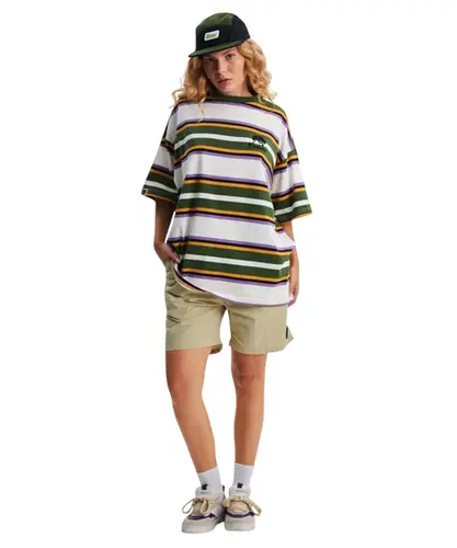 Camiseta Baw Oversized Striped Outdoor Off White
