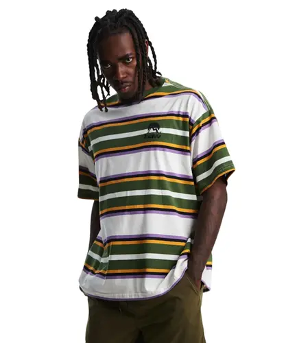 Camiseta Baw Oversized Striped Outdoor Off White