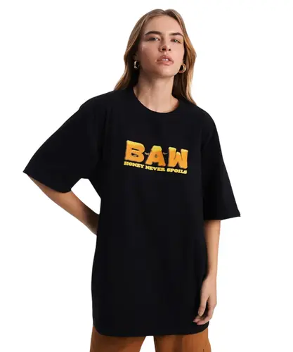 Camiseta Baw Regular Honey Preto