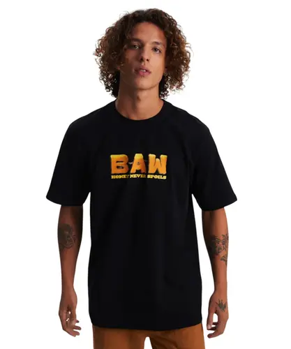 Camiseta Baw Regular Honey Preto