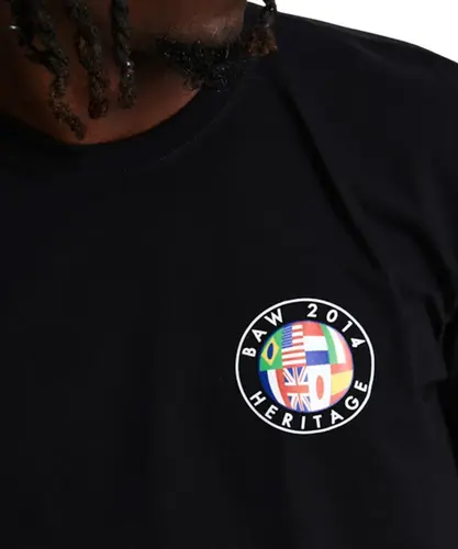 Camiseta Baw Regular Global Heritage Preto