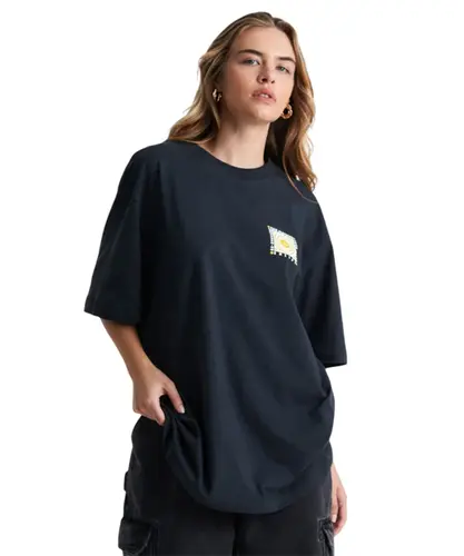 Camiseta Baw Regular Illusion Baw x Smiley Preto