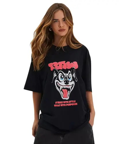 Camiseta Baw Regular Mad Dog Preto