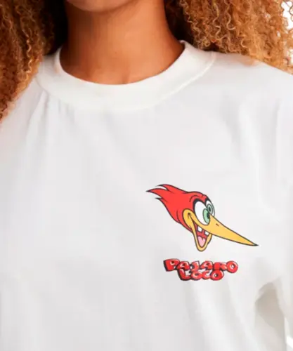 Camiseta Baw x Pica Pau Off White