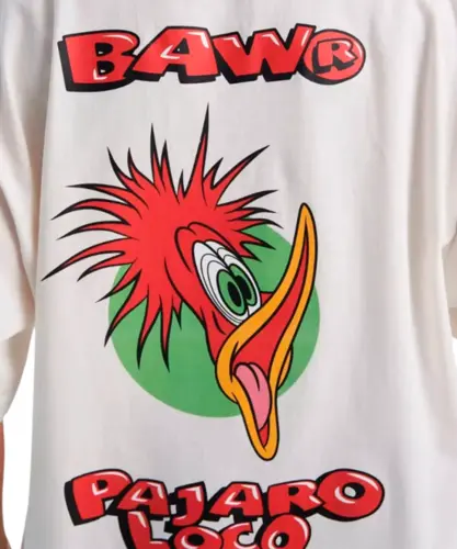 Camiseta Baw Logo X Pica Pau Off White
