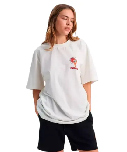 Camiseta Baw Logo X Pica Pau Off White