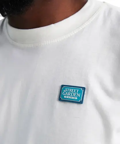 Camiseta Baw Regular Fruits Garden Off White