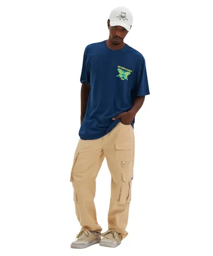 Camiseta Baw Regular Butterfly Effect Azul Marinho