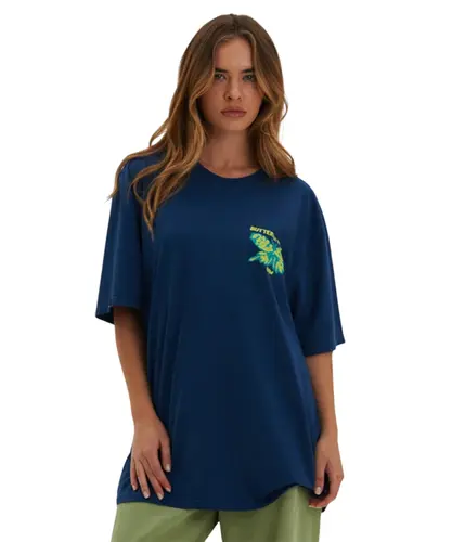 Camiseta Baw Regular Butterfly Effect Azul Marinho