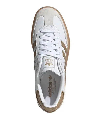 Tênis Adidas Sambae Branco e Marrom