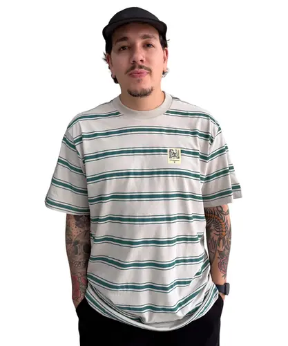 Camiseta Element Big Foot Stripe Areia