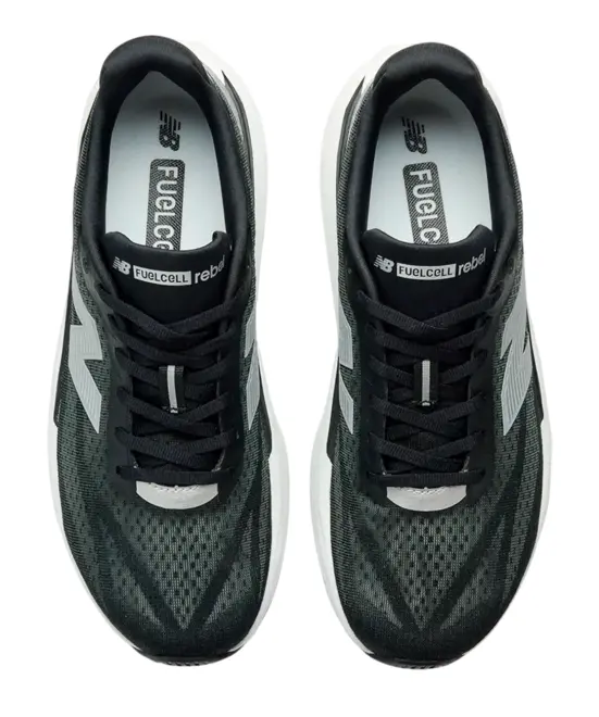 Tênis New Balance Fuelcell Rebel V5 Preto e Branco - Tênis New