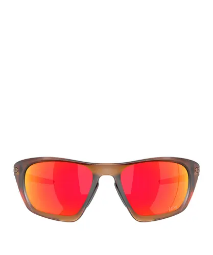 Óculos Oakley Mbappe Lateralis Matte Dark Amber Prizm Ruby