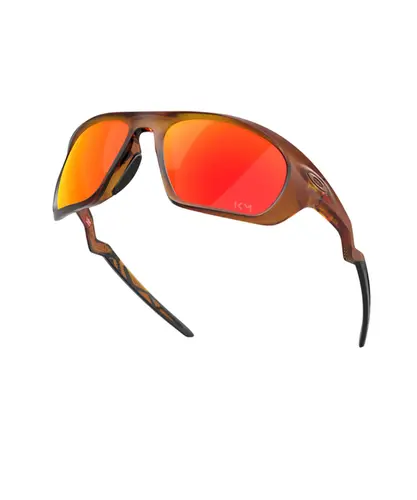 Óculos Oakley Mbappe Lateralis Matte Dark Amber Prizm Ruby