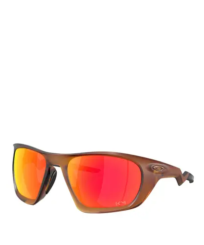 Óculos Oakley Mbappe Lateralis Matte Dark Amber Prizm Ruby