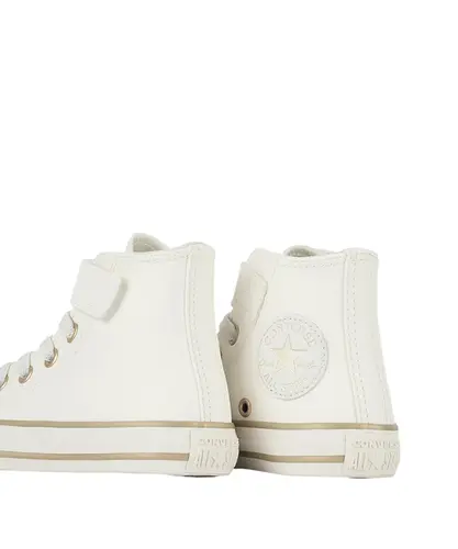 Tênis Converse Kids Chuck Taylor All Star 1V Hi Velcro Taylored Lux Amendoa Ouro Claro