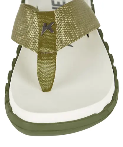 Chinelo Kenner Megah Verde Militar Baunilha