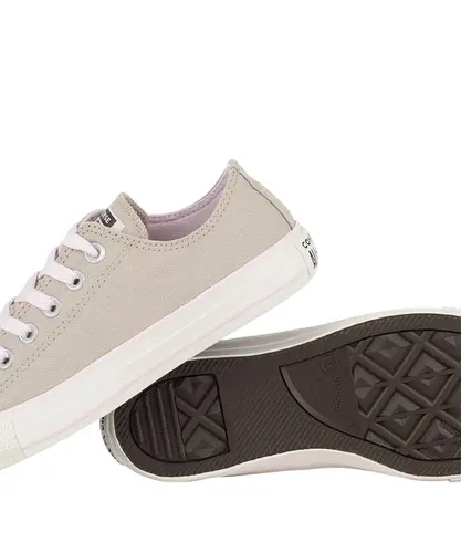 Tênis Converse Chuck Taylor All Star Ox Canvas +1 Marfim Creme Rosa