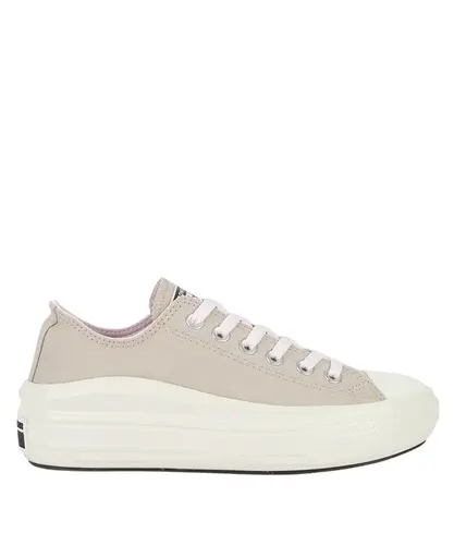 Tênis Converse Chuck Taylor All Star Move Ox Canvas +1 Marfim Creme Rosa