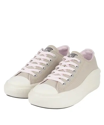 Tênis Converse Chuck Taylor All Star Move Ox Canvas +1 Marfim Creme Rosa
