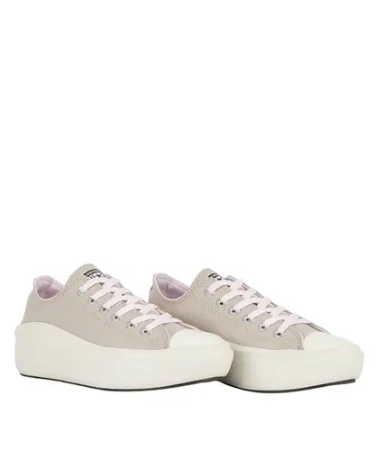 Tênis Converse Chuck Taylor All Star Move Ox Canvas +1 Marfim Creme Rosa