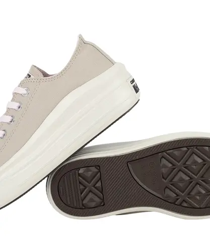 Tênis Converse Chuck Taylor All Star Move Ox Canvas +1 Marfim Creme Rosa