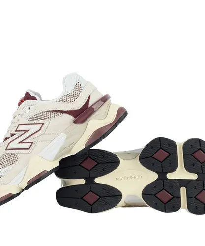 Tênis New Balance 9060 Bege Bordo