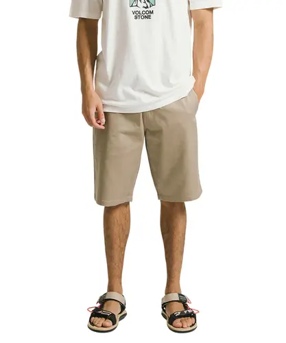 Bermuda Volcom Walk Frickin Chino Dark Khaki