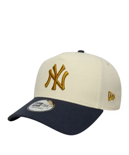 Boné New Era 9FORTY A-Frame New York Yankees Bege