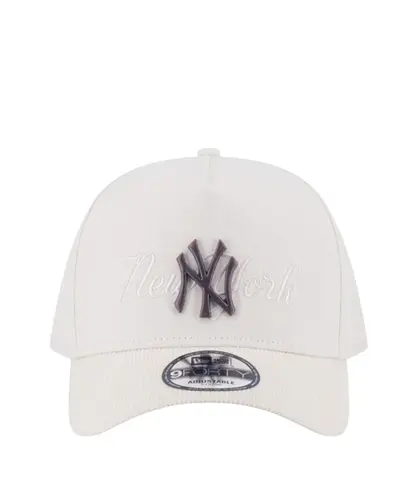 Boné New Era 9FORTY Snapback New York Yankees Off White