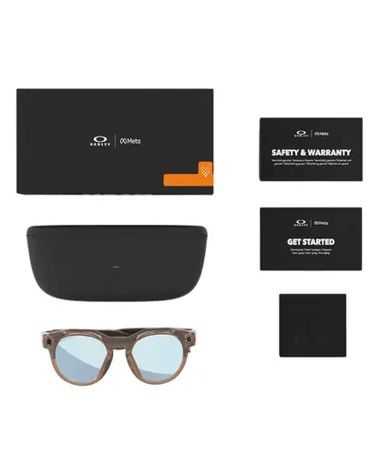 Óculos Oakley HSTN Meta Brown Smoke Prizm Deep Water